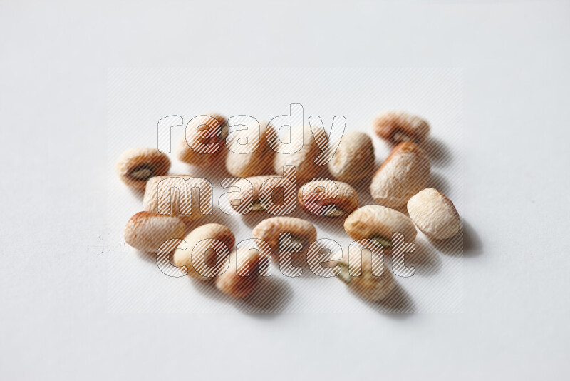 Black-eyed peas on white background