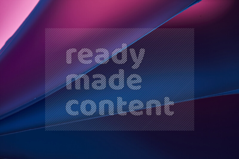 An abstract art piece displaying smooth curves in warm and cold gradients created by colored light