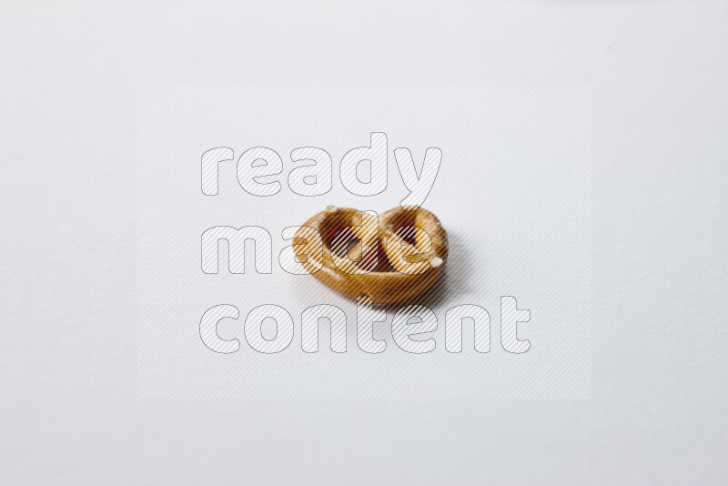 Pretzels snacks on white background