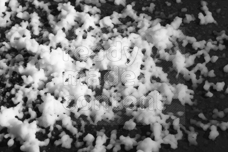 Snow spray on black background