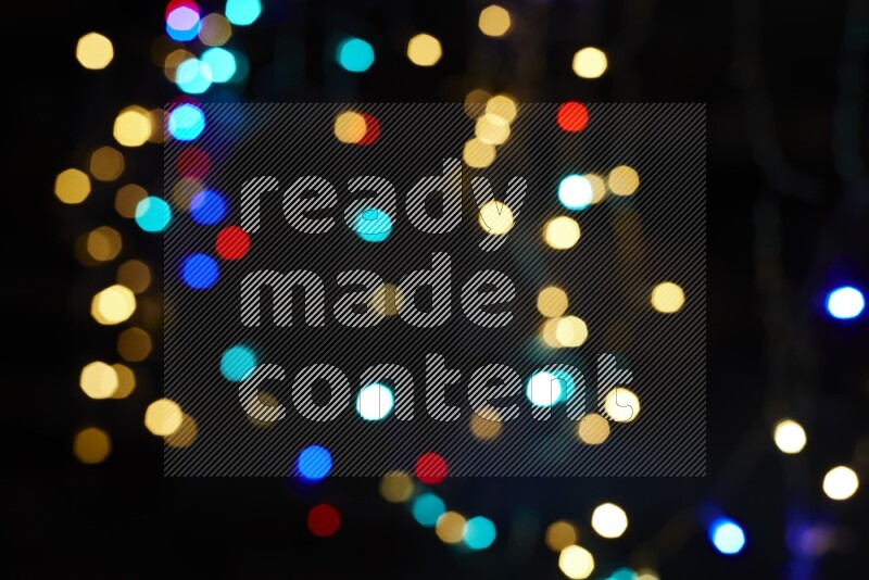 Bokeh light in multicolor