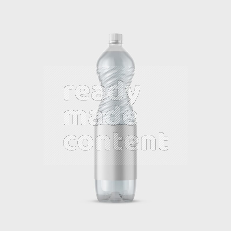 Plastic bottle mockup with a label isolated on white background 3d rendering
