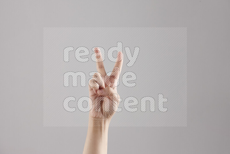 Woman hands gesturing sign language