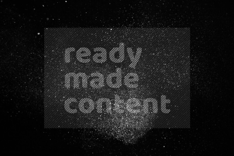 Snow spray on black background