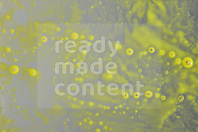 Close-ups of abstract yellow paint texture in different shapes