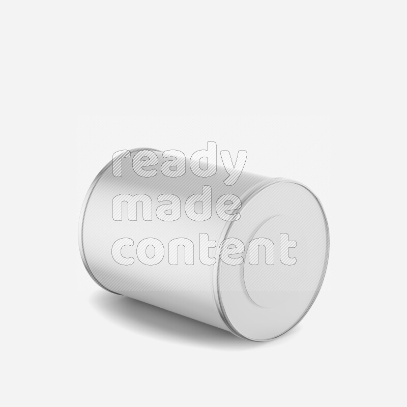 Small paper tube mockup with glossy label and plastic cap isolated on white background 3d rendering