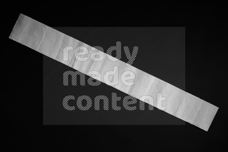 Tissue paper on black background