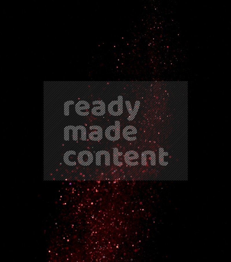 Red glitter powder isolated on black background