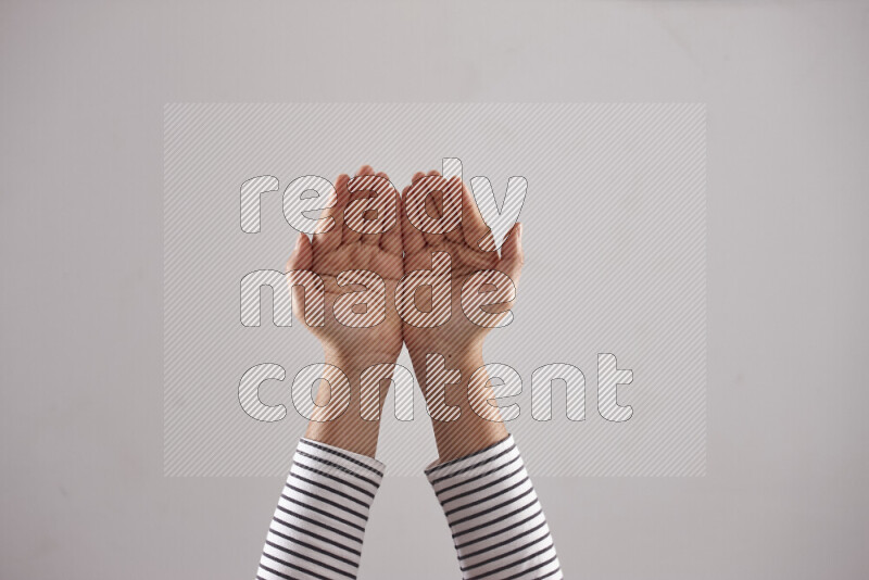 Woman hands gesturing sign language