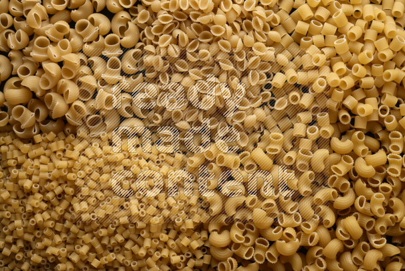 5 types of pasta filling the frame