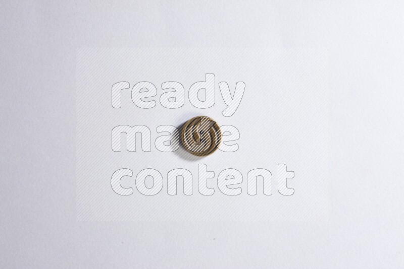 One colored button on grey background