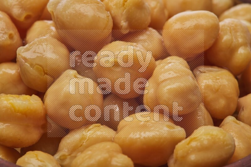 Boiled chickpeas on white background