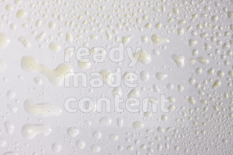 Close-ups of abstract water droplets on the surface