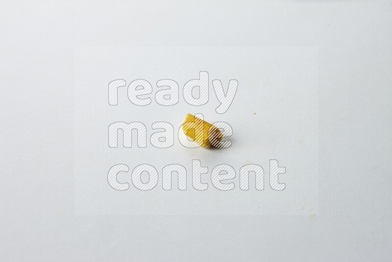 Assorted snacks on white background