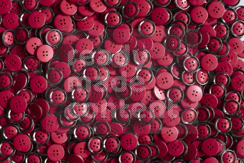 Red buttons placed on grey background