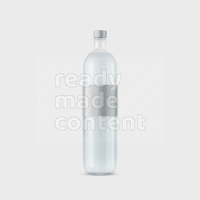 Plastic bottle mockup with a label isolated on white background 3d rendering