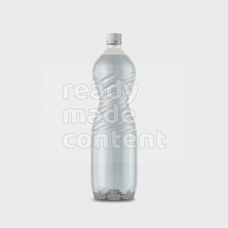 Plastic bottle mockup without label isolated on white background 3d rendering