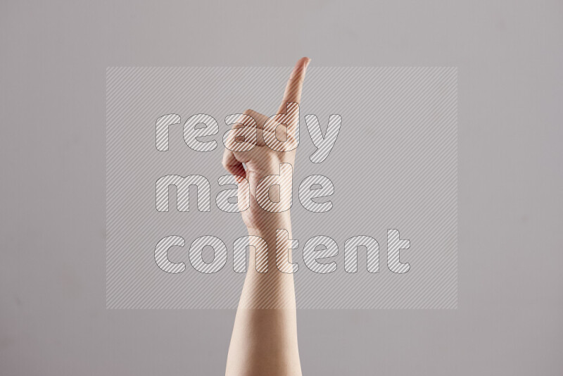 Woman hands gesturing sign language