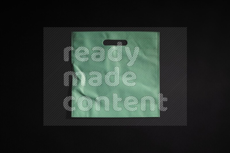 Fabric bags texture on black background