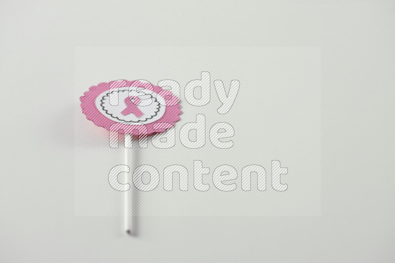 Cancer awareness signs on white background