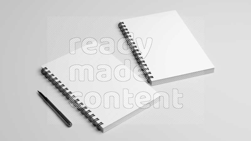 Corporate Stationery Elements, Blank White Textured Brand ID, On White Background