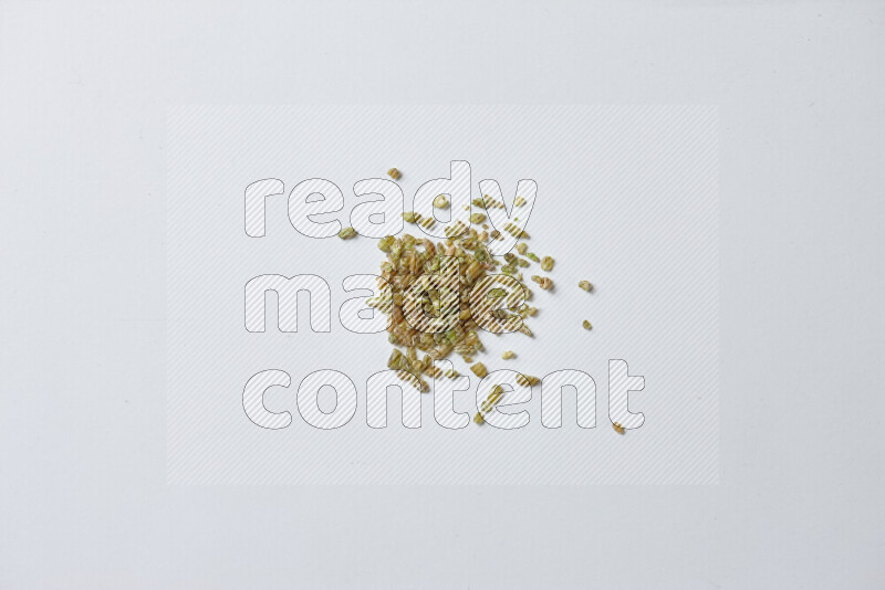 Freekeh on white background