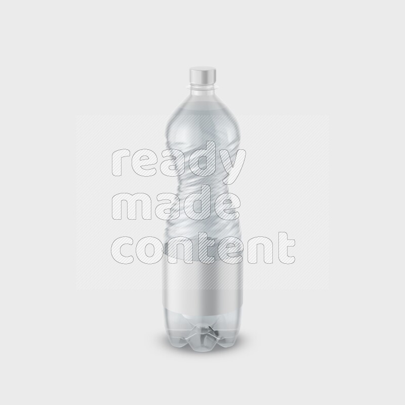 Plastic bottle mockup with a label isolated on white background 3d rendering