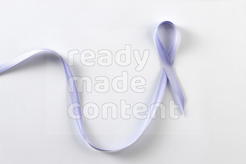 Cancer awareness ribbons on white background