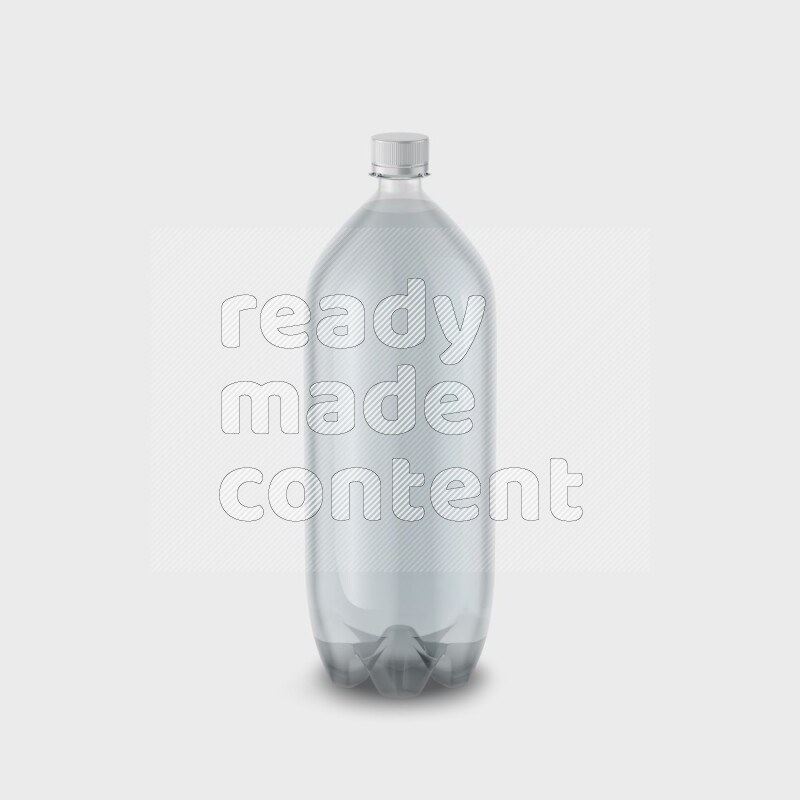 Plastic bottle mockup without label isolated on white background 3d rendering