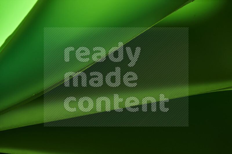 An abstract art piece displaying smooth curves in cold gradients created by colored light