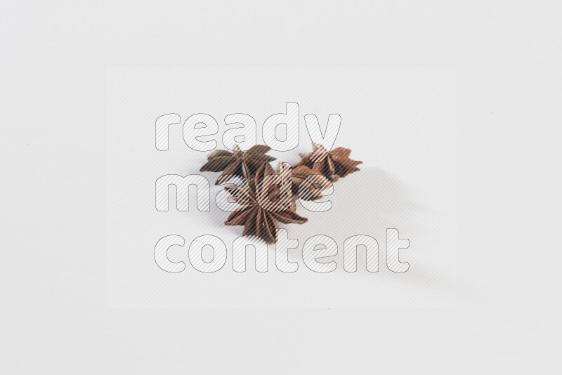 Star anise on a white background