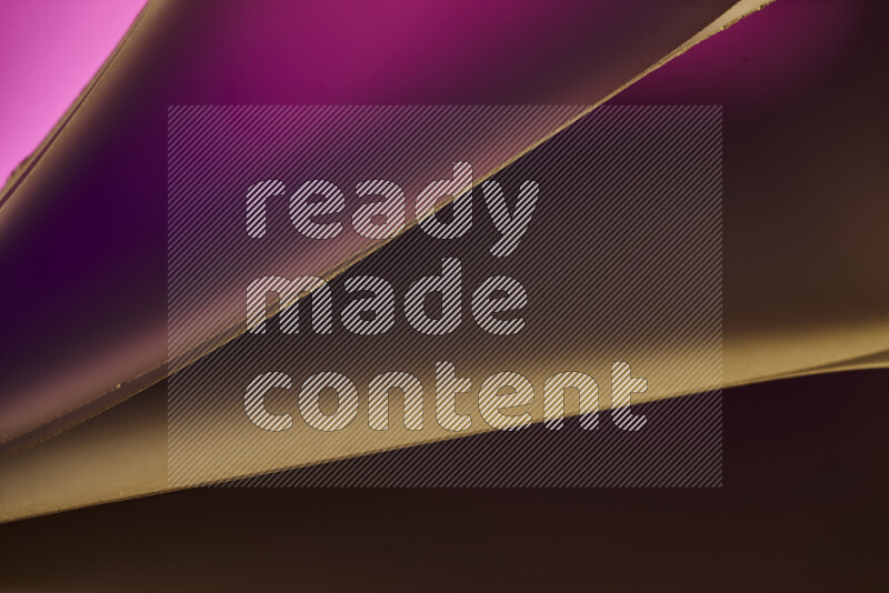 An abstract art piece displaying smooth curves in warm and cold gradients created by colored light