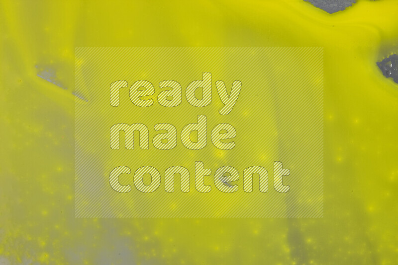 Close-ups of abstract yellow paint texture in different shapes