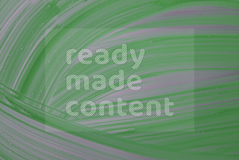 Close-ups of abstract green paint texture in different shapes