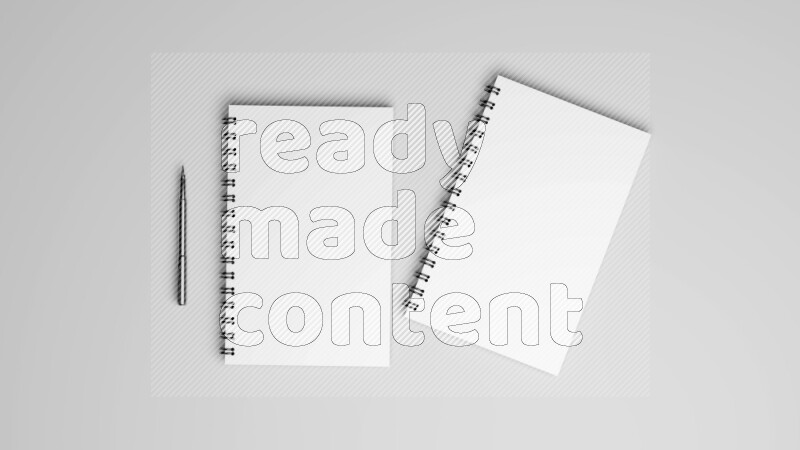 Corporate Stationery Elements, Blank White Textured Brand ID, On White Background