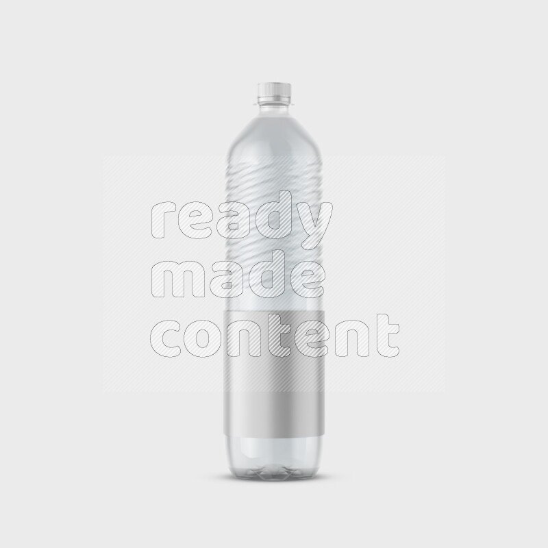 Plastic bottle mockup with a label isolated on white background 3d rendering