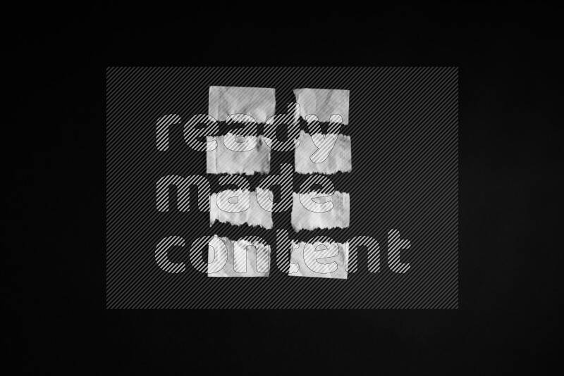 Tissue paper on black background