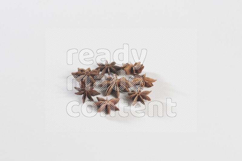 Star anise on a white background