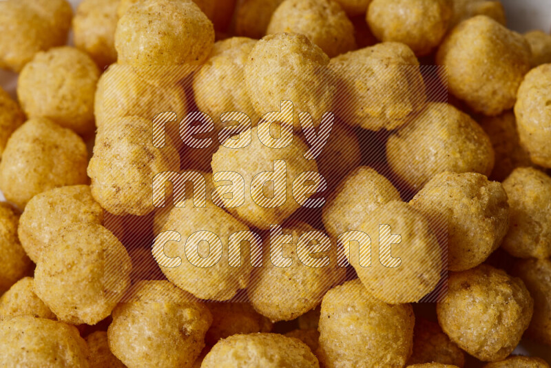 Puffs snacks on white background