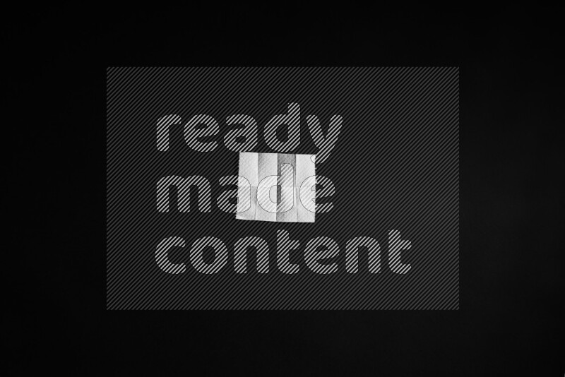 Tissue paper on black background