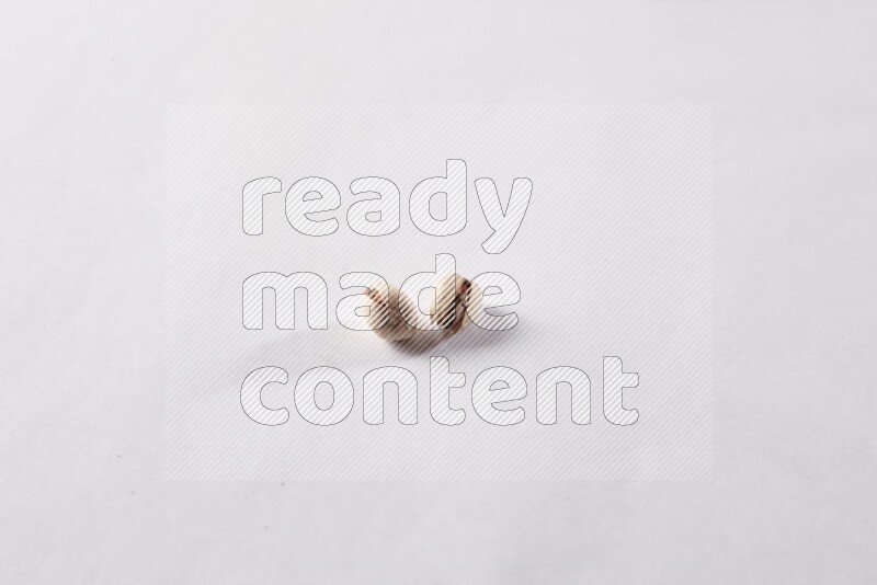 Pistachios on white background