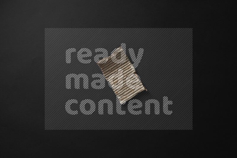 Cardboard on black background