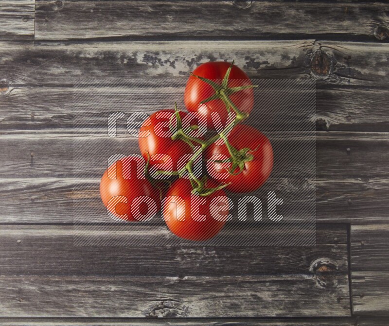 big tomato vein topview  on a textured vinyl background