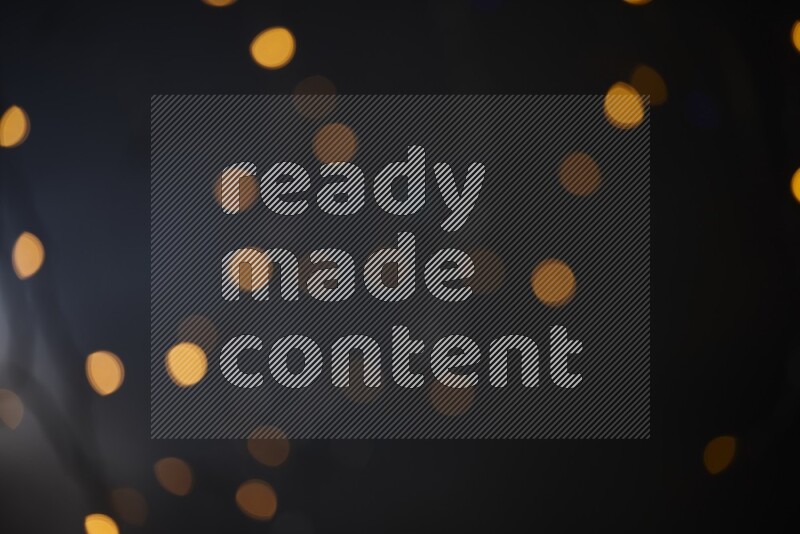 Abstract bokeh light with flare haze