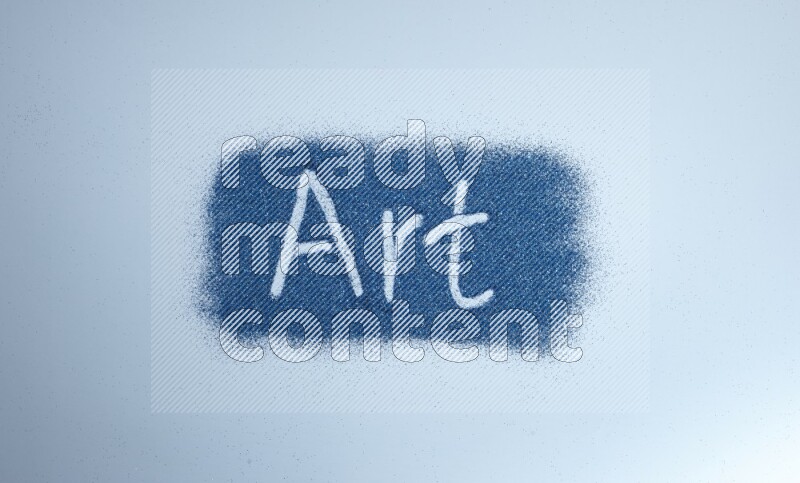 A word written with blue glitter on blue background