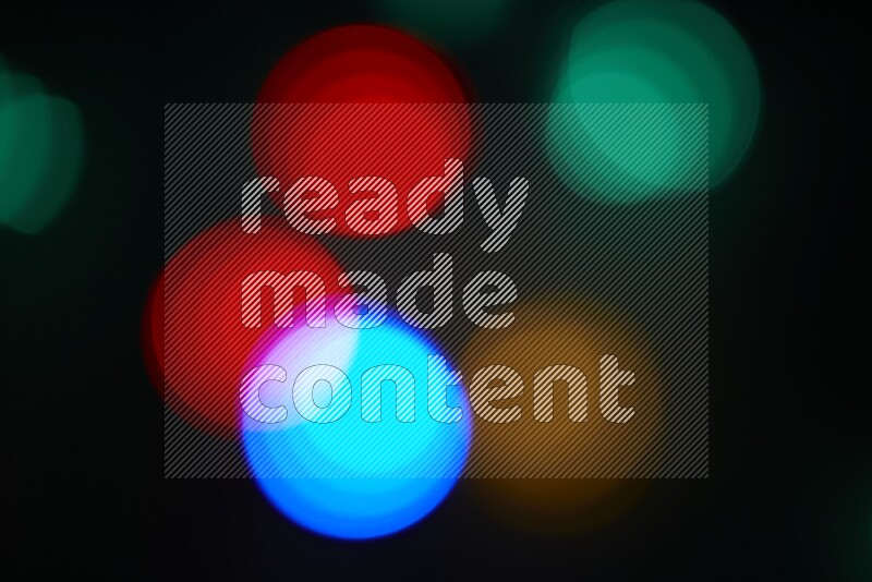 Bokeh light in multicolor