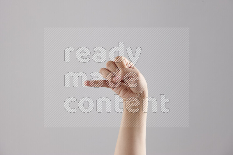 Woman hands gesturing sign language