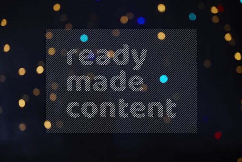 Bokeh light in multicolor