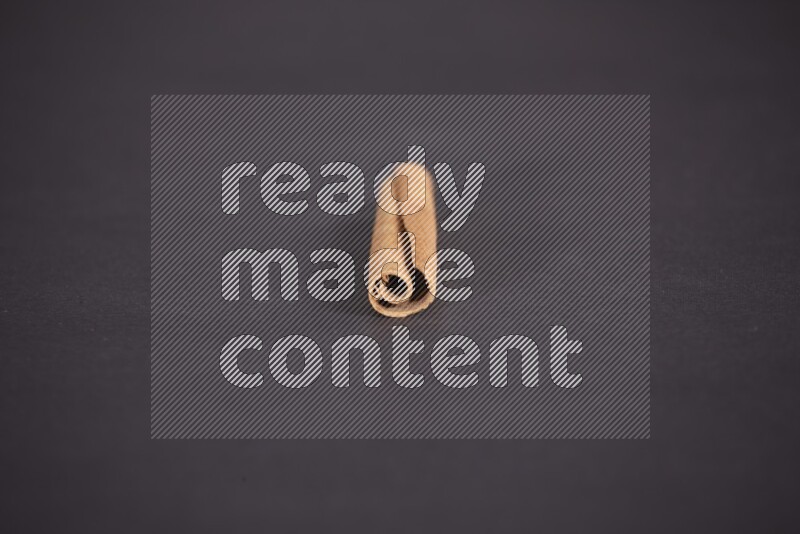 Cinnamon stick on black background