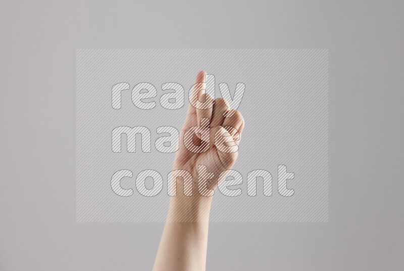 Woman hands gesturing sign language